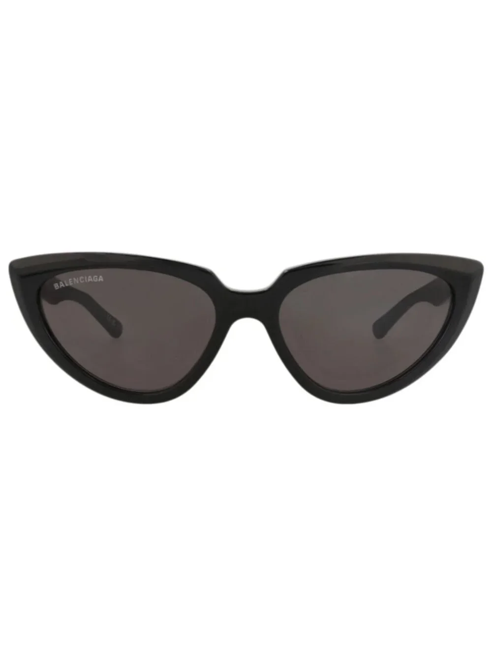 New Balenciaga Women's Sunglasses Cat Eye Acetate Frame Black Black Grey